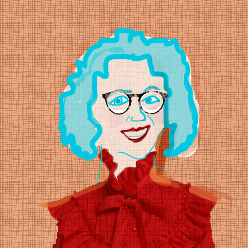 Liz Foreman headshot illustration